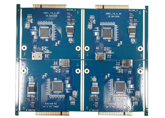 Blauw de Assemblageprototype van PCB van SMT Multilayer HDI voor Driverless
